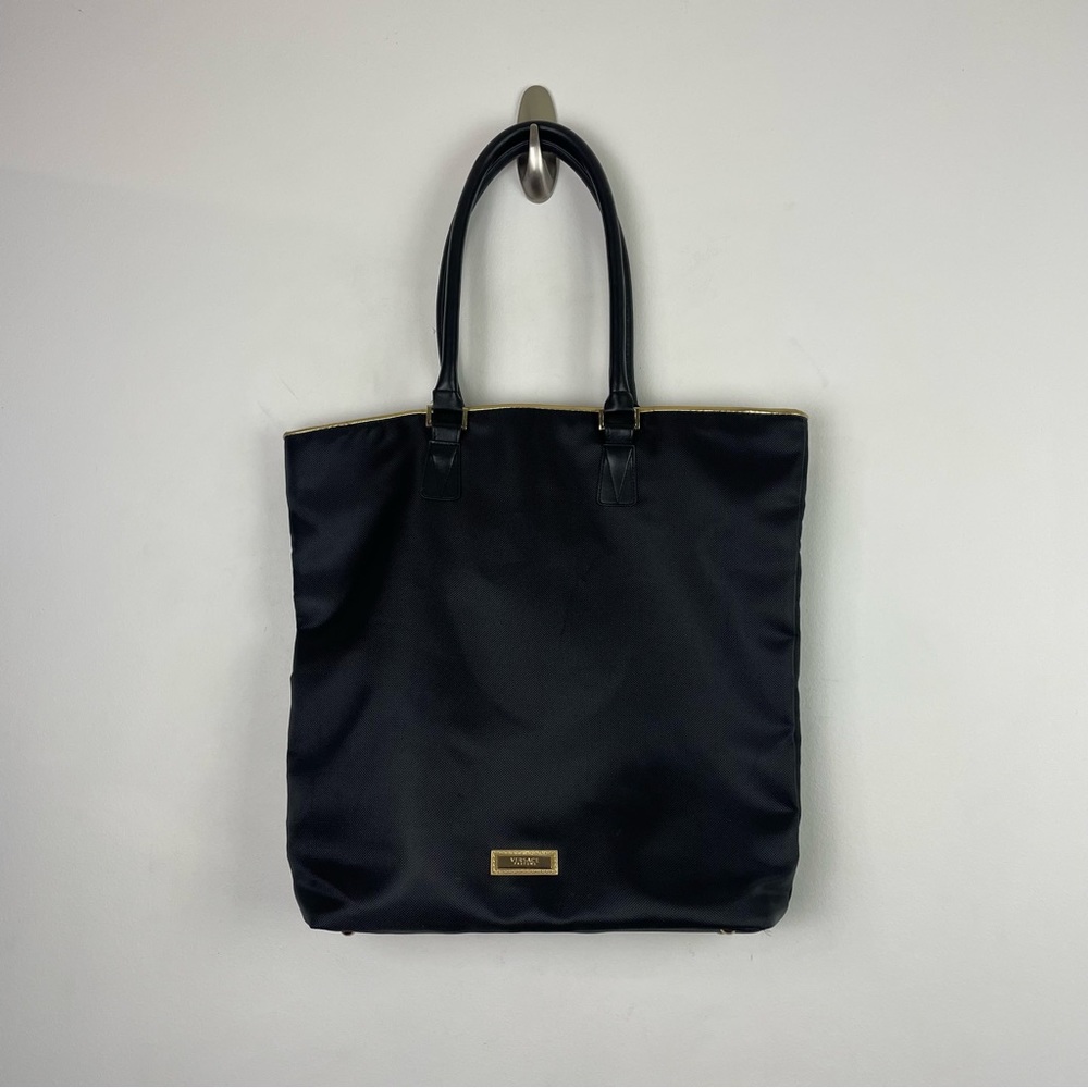 Vintage Versace Parfums Black Tote Bag